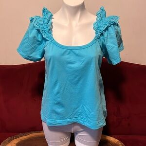 New with tags! Anthropologie Pilcro turquoise shirt